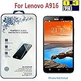 Lenovo A916 - Nacodex® [ Tempered Glass ] Hd 0.3mm Clear Anti-explosion Tempered Glass Screen Protector Film [1-pack,0.3mm] Bubble-free, Reduce Fingerprint, No Rainbow Washable - Easy to Fit 2015