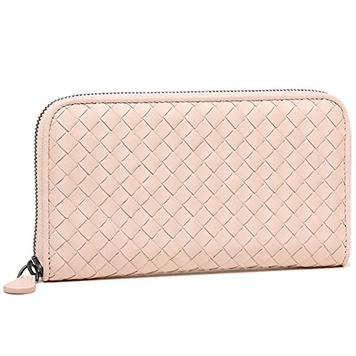 公式店舗 ボッテガヴェネタ Bottega Veneta ボッテガヴェネタ 財布 Bottega Veneta V001n 6811 イントレチャート Intrecciato メンズ 長財布 ペタルピンク 並行輸入品 B01ifaxxdc Www Gcc Ccpf Com
