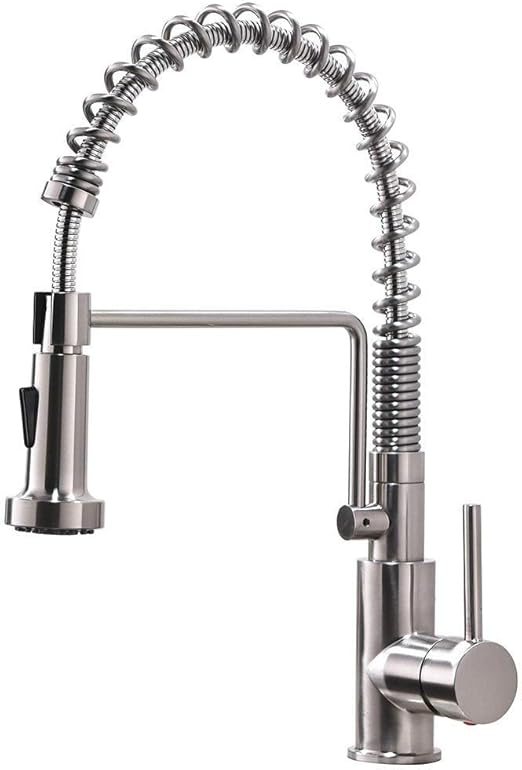 Friho Lead Free Commercial Brushed Nickel Stainless Steel Single
