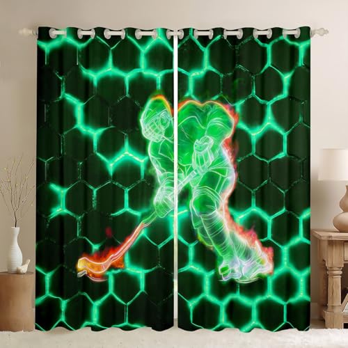 Erosebridal Neon Green Ice Hockey Curtains