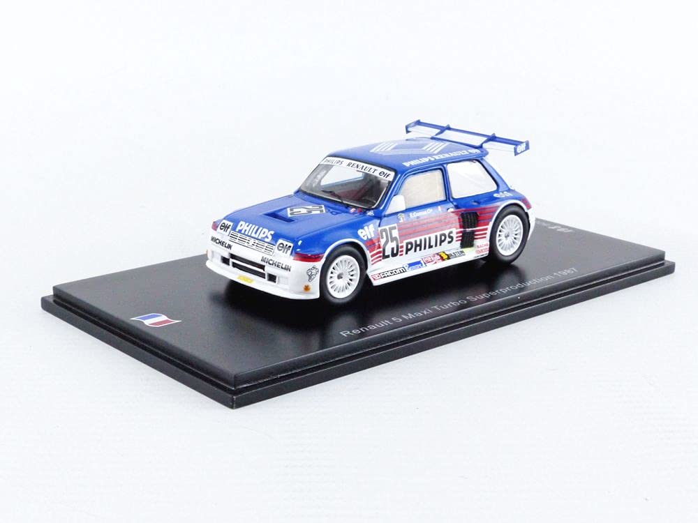 Spark SF055 Collectible Miniature Car, Blue/White/Red