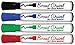 Board Dudes SRX Dry Erase Markers Broad Tip 4-Pack Assorted Colors (CXY30)