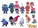 LessStress DreamWorks Trolls Movie Toy 3 inches Tall, Toys Set of 6 Trolls Action Figures Figurines - Trolls Princess Poppy, Branch, Cooper, Guy Diamond, DJ Suki, Biggie