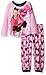 Nickelodeon Little Girls JoJo Siwa 2-Piece Pajama Set, Light Pink, 4