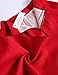 Face N Face Women's High Waisted A line Street Skirt Skater Pleated Full Midi Skirt Medium Red