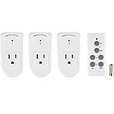 BN-LINK Wireless Remote Control Electrical Outlet Switch for Lights, Fans, Christmas Lights, Small Appliance, Long Range Whit