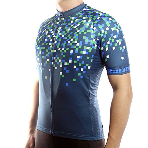 Racmmer Mens Breathable Short Sleeve Cycling Jersey Ultra-Light Cycling Clothing