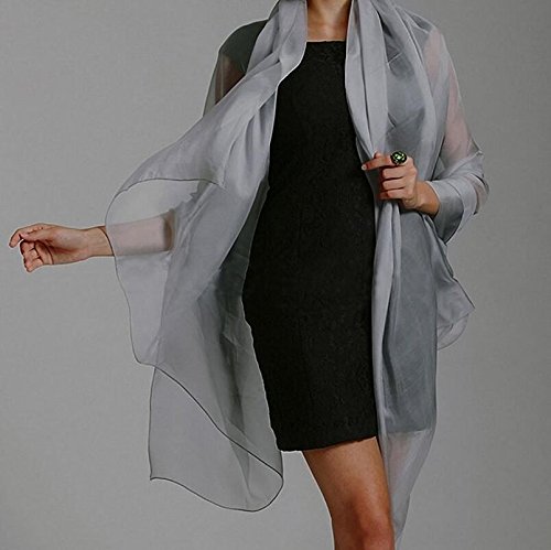silver grey shawl for wedding