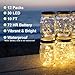 TDELTA 12 Pack 10 FT 30 LED Powered Fairy String Lights - LED String Lights - Firefly Lights - Silver Wire - Battery Operated- for Christmas, Bedroom, Patio, Garden, Parties, Wedding - Warm White