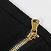 L’asher Men’s Slim Fit Zipper Ripped Black Stretch Skinny Casual Pants Trousers