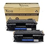 V4INK 2 Pack Compatible Replacement for 80A CF280A Toner Cartridge - for use in HP LaserJet Pro 400 M401dne, HP Pro 400 M401n, HP Pro 400 M401dw, HP Pro 400 MFP M425dn series printers