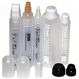 MTN Montana Colors Empty Refillable Art Marker Set of 5 including Street Dabber