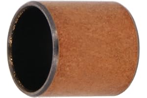 Aicosineg Oilless Bushings 12mm Bore x 14mm OD x 15mm Length Plain Bearings Wrapped Carbon Steel Base 1215 Sleeve Bearing 10pcs