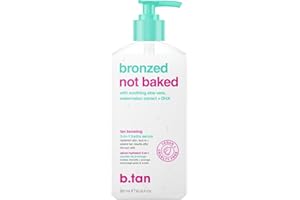 B.TAN After Sun Tan Extender Lotion | Bronzed Not Baked - Skin Tanner Boosting Hydration Gel, Infused w/Aloe, Watermelon + DHA, Soothes, Cools, & Hydrates Sunburnt Skin, No Fake Tanner Smell, 8 Fl Oz