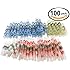 100pcs Wire Connector, Sopoby Solder Seal Heat Shrink Electrical Butt Connectors Terminals Kit Insulated Marine Waterproof Automotive Copper With Case(35Red 30Blue 25White 10Yellow)
