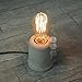 IJ INJUICY Vintage Cement Concrete Table Lamp-Loft Retro Style Desk Lamps For Living Room Decor