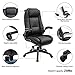 KADIRYA Office Chair Big and Tall 500 Pound Wide Seat, PU Leather Executive Computer Chair High Back, Home Office Desk Chairs for Heavy Duty Large People(Black A)