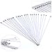 9milelake 25 Pack Stainless Steel 304 Self Locking Ball Lock Cable Ties 12