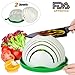 Salad Cutter Bowl，ESEOE Upgraded Vegetable Cutter Bowl for Salad in 60 Seconds ,Best Vegetable Chopper Salad Maker(8 Inches)