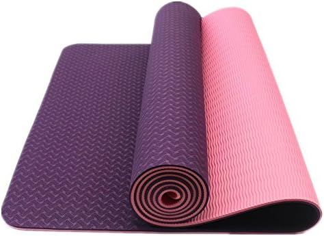bestshared Eco Friendly Two Layer TPE Premium Yoga Mat by Bestshared Extra Long 72" Thick 6mm Light Weight 2.4 Lbs Non-Slip Free of PVC and Other Toxic Chemicals
