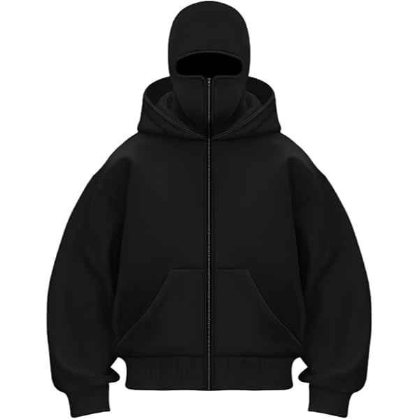 小物 Deuxieme Classe RIB HOODY balaclava Balaclava Hoodie with Built In Balaclava, Double Hooded Zip