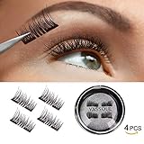 Vassoul Dual Magnetic Eyelashes-0.2mm Ultra Thin Magnet-Lightweight & Easy to Wear-Best 3D Reusable Eyelashes Extensions