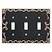 Franklin Brass W35078-VBC-C Classic Lace Triple Switch Wall Plate/Switch Plate/Cover with Copper Highlights, Bronze