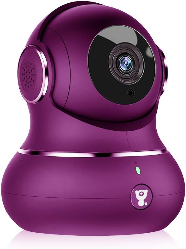 Pet Camera, Littlelf 1080P Indoor Wireless Home Security IP Surveillance Camera for Baby/Elder/Nanny Monitor with Motion Detection, 2-Way Audio, Manually Night Vision & Cloud Storage (Carbon Black)
