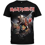 Iron Maiden T-shirt Trooper Tee British Flag