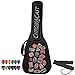 ChromaCast World Tour Graphic Two Pocket 3/4 Size Acoustic Guitar Padded Gig Bag, with Pick Sampler & Guitar Strap (CC-A3/4PB-BAG-WT-KIT-1)