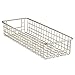 InterDesign Classico Kitchen Pantry Cabinet Wire Basket Orgainzer, Satin