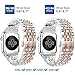 AmzAokay Stainless Steel Band Compatible with Apple Watch Ultra 2/Ultra/Series 10–1 & SE/SE2, Adjustable Metal Strap for 38mm 40mm 41mm 42mm 44mm 45mm 49mm iWatch