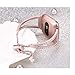bayite Bling Bands Compatible with Fitbit Versa/Versa 2 Band for Women, Stainless Steel Metal Jewelry Bracelet Bangle Wristband, Rose Gold
