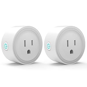 Smart Plug Compatible with Alexa Google Home Smart Life App, WiFi Outlet Socket No Hub Required Controlled Anywhere, 2.4GHz