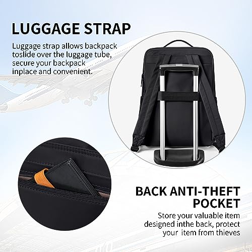 GOLF SUPAGS Stylish Laptop Backpack for Women Work College Travel Casual Backpack for 15.6 Inch Laptop