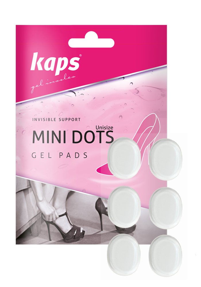 Mini Dots Shoe Pads Dot Spot Gel Cushions Small Round Self-Sticking Reusable Gel Insoles Premium Quality – Pain Relief Improved Walking Comfrot - 6 pcs