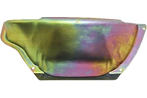 Cobra-Tek - CBK-HZ-9417-Z – Aluminum Stainless Steel Compatible 62-Up Chevy GM Powerglide Small Block SB, Big Block BB V8 Zinc Flywheel Flexplate Dust Cover – Chrome.