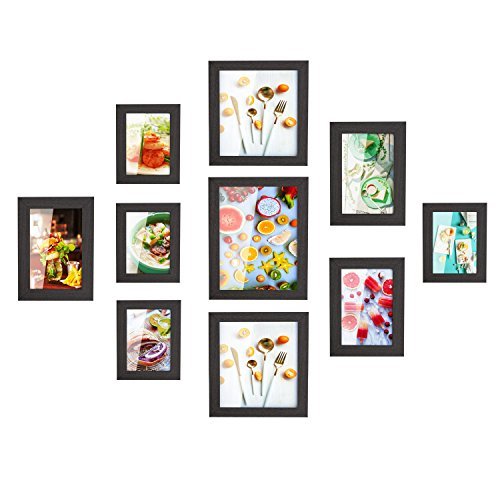 HOMFA 10pcs DIY Photo Frame Value Set, Picture Frames Wall Art Gallery