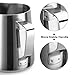 CUSIBOX Milk Frothing Pitcher Stainless Steel Latte Art Creamer Cup Silver 20 oz (600 ml) with Measurement Scales for Espresso Machines (2)