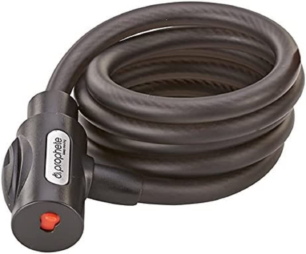 Prophete Curly Cable Lock - Multi-Colour, 150 cm /12 mm