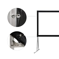 SCREENPRO 120inch Projector Screen with Stand, Fast