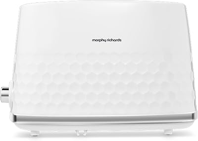 Morphy Richards Hive 2 Slice Toaster White 850W Variable Browning Anti-Jam