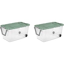 Storage Tote With Wheels Sterilite 40 Gal Wheeled Industrial Tote