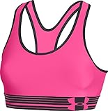 Under Armour Women's HeatGear Armour Sports Bra, Rebel Pink (652), Large