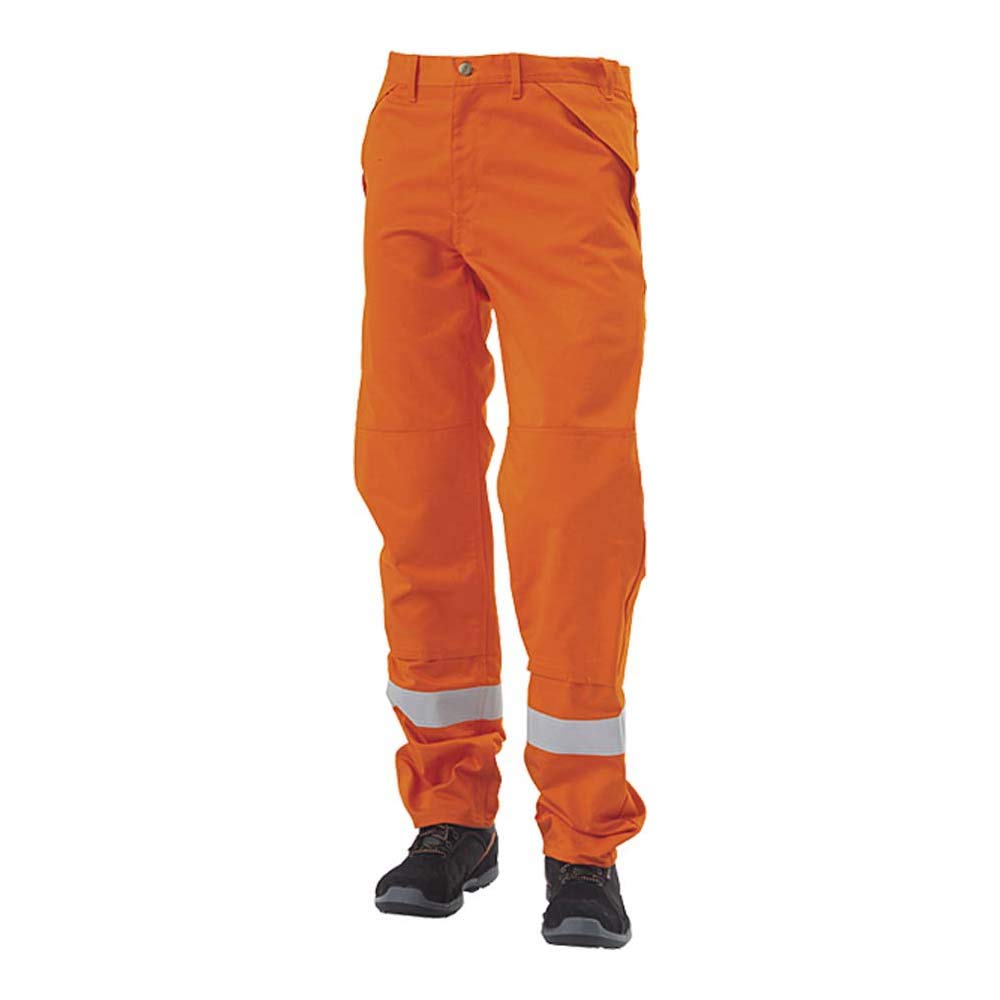 J.A.K. 1210107B084 Series 12101 65% Cotton / 34% Polyester / 1% Negastat High Performance Trousers, Orange, 48 L (35/35)
