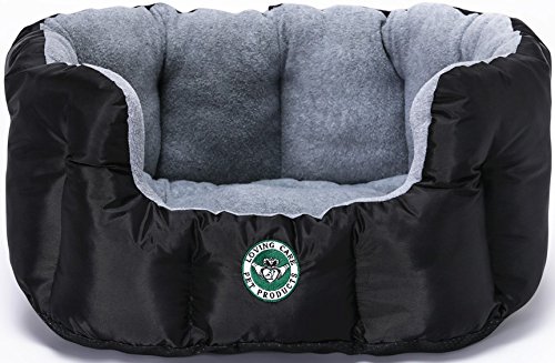 Loving Care Pet Products Ultra Supreme Nesting Style Pet Bed (MEDIUM = 51cm L x 50cm W x 24cm H, FAITHFUL GREY)