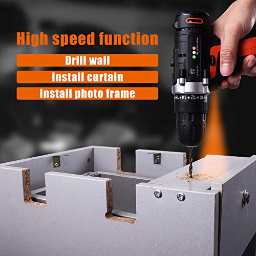 LETTON Power Tools Combo Kit Set with 60 Accessories 16.8V Cordless