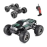 Hosim All Terrain RC Car 9112, 38km/h 1/12 Scale Radio Controlled Electric Car - Offroad 2.4Ghz 2WD Remote Control Truck - Best Christmas Gift for Kids and Adults (Red) (Green)