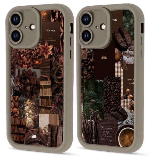 Cinysnt 2 Pack Autumn Fall Coffee Beans Collage Phone Case for iPhone 17 Case Shockproof Soft Protective for Women Men Phone Cover Funda for iPhone 17 6.3 Inch at Amazon