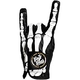 Golf Gods Skeleton Golf Glove | Premium Cabretta Leather Golf Glove for Men | Skeleton Bone Design Black Golf Glove | Left Hand &amp; Right Hand | All Weather Grip